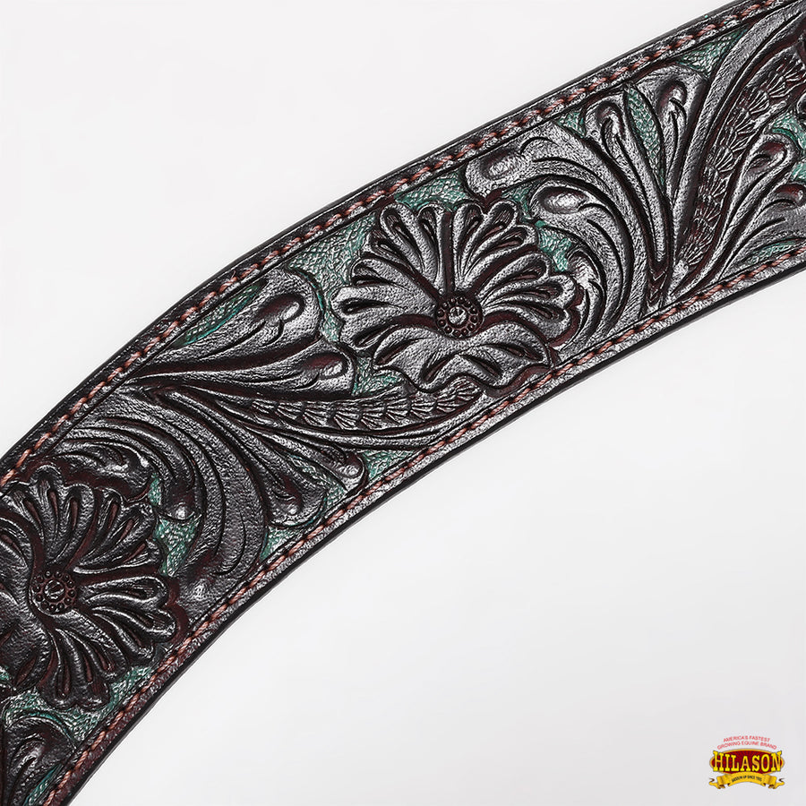 HILASON Western Horse Headstall Breast Collar Set Tack Genuine American Leather | For Horses Headstalls