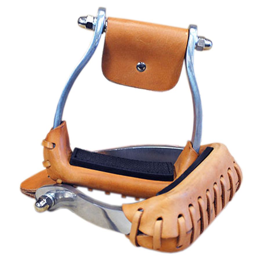Hilason Western Horse Tack Aluminum Barrel Racer Saddle Stirrups - Uhorse