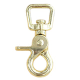 Hilason 5/8" Solid Brass Trigger Snap | Square Eye Horse Tack Hardware - Uhorse