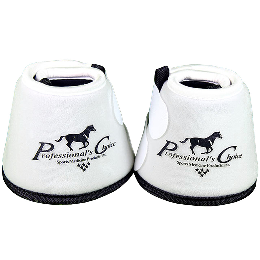White Large Professional'S Choice Quick Wrap Horse Bell Boot