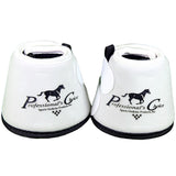 White Medium Professional'S Choice Quick Wrap Hoof Soft Horse Bell Boot
