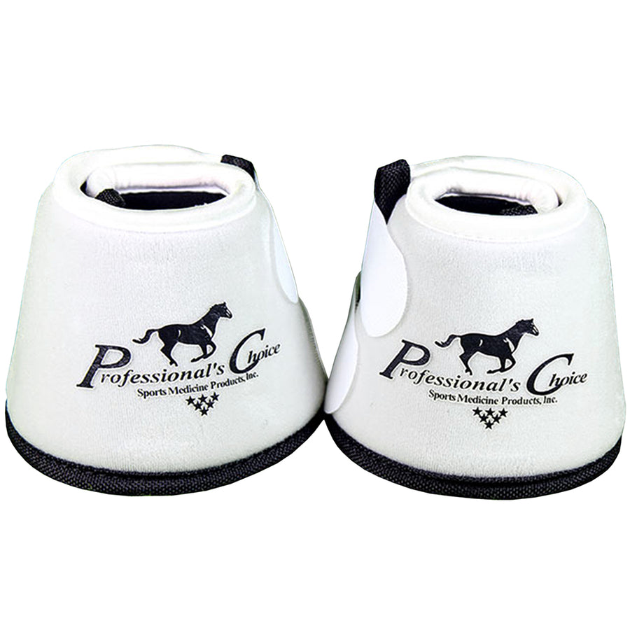 White Medium Professional'S Choice Quick Wrap Hoof Soft H. Bell Boot – by Hilason – Cowboy and equestrian accessories