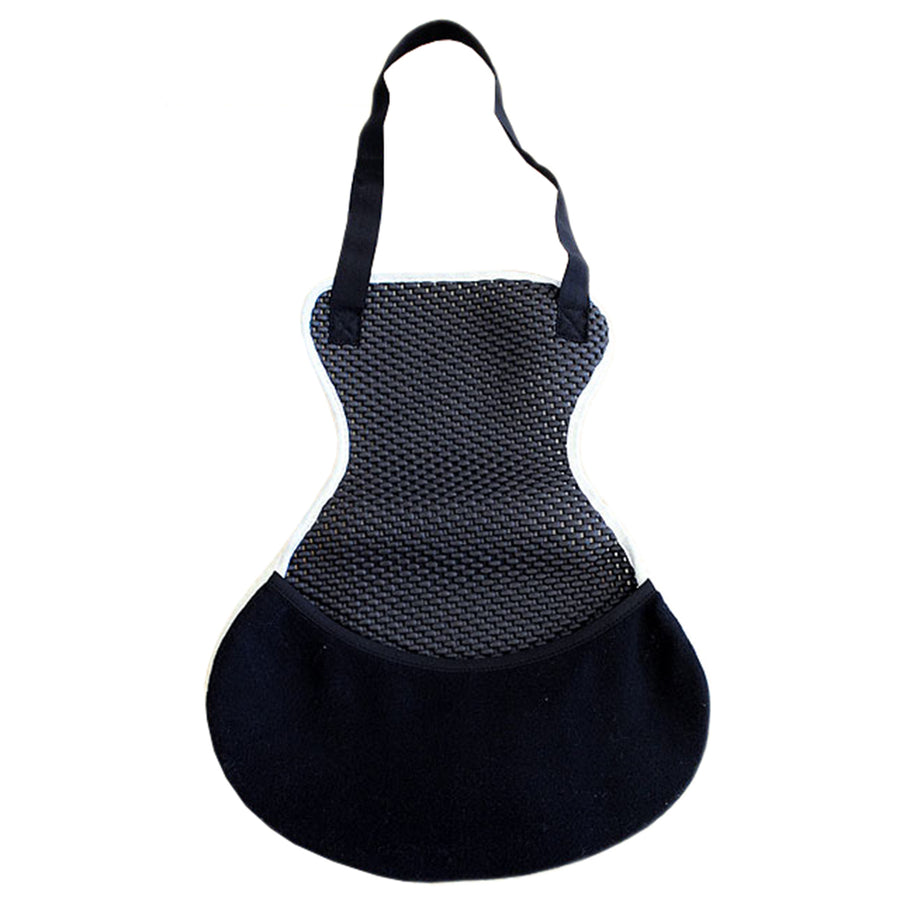 Fleece Saddle Seat Cover White With Black Neoprene Back Hilason - Uhorse
