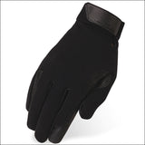 S176 Heritage Tackified Performance Riding Gloves Horse Equestrians Black