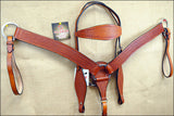 HILASON Western Horse Headstall Breast Collar Set Tack Genuine American Leather