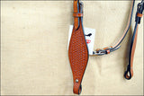 Hilason Western Headstall & Breast Collar Set Horse American Leather Tan