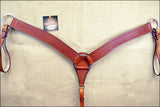 Hilason Western Headstall & Breast Collar Set Horse American Leather Tan