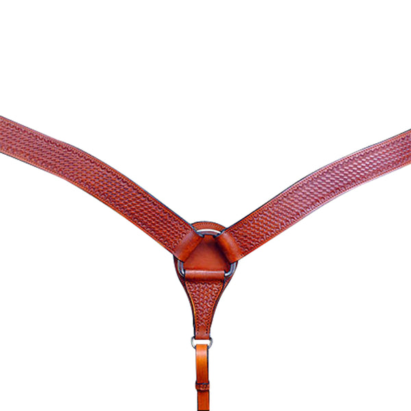 Hilason Western Horse Headstall Breast Collar American Leather Saddle Tan - Uhorse
