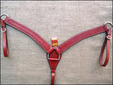 HILASON W. H. Headstall Breast Collar Set Tk. Genuine American Leather