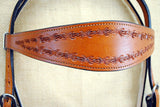 Hilason Western Headstall & Breast Collar Horse American Leather Saddle Tan