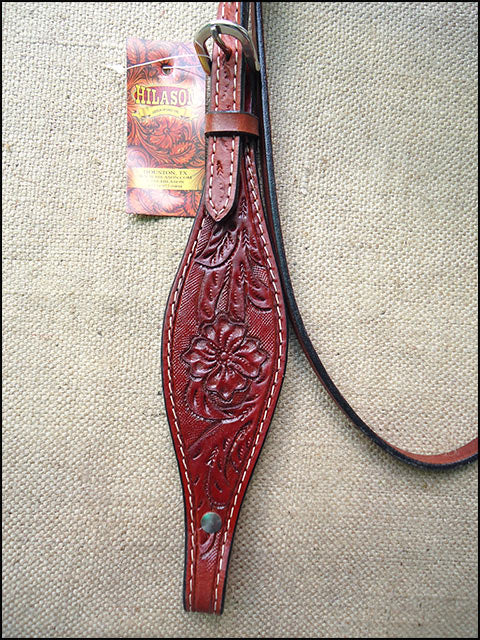 HILASON Western Horse Headstall Tack Bridle American Leather Mahogany | for Horses Headstalls