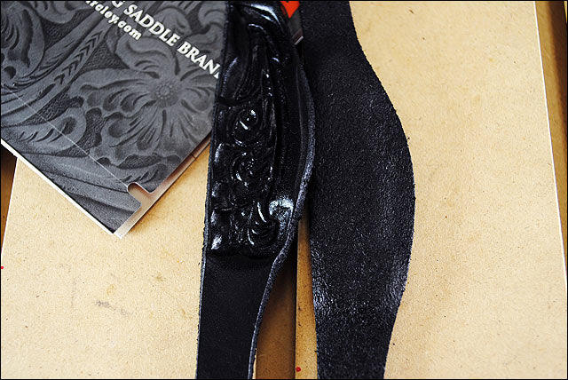 1/2" Circle Y Horse Tack Leather Flared Hobble Straps Black