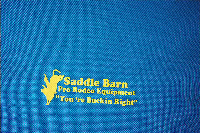 Saddle Barn Pro Rodeo Vinyl Lined Bull Rope Bag W/ Poly Handles Teal