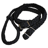 Hilason Braided Poly Barrel Horse Racing Reins Flat W/ Easy Grip Knots 1" X 8Ft