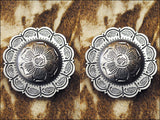 HILASON Western Screw Back Concho Floral Carved Saddle Bling Cowgirl | Belt Slotted Conchos