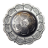 Set Of 16 Western Screw Back Concho Floral Carved Saddle Bling Cowgirl - Uhorse