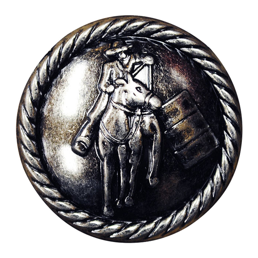 Western Screw Back Concho Barrel Racer Round Saddle Bling - Uhorse