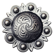HILASON Western Screw Back Concho Floral Carvedberry Saddle Bling Cowgirl | Belt Slotted Conchos