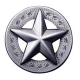 Set Of 4 Embossed Texas Star Concho Saddle Headstall Tack Bling Cowgirl - Uhorse
