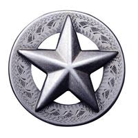 Set Of 32 Embossed Texas Star Concho Saddle Headstall Tack Bling Cowgirl - Uhorse