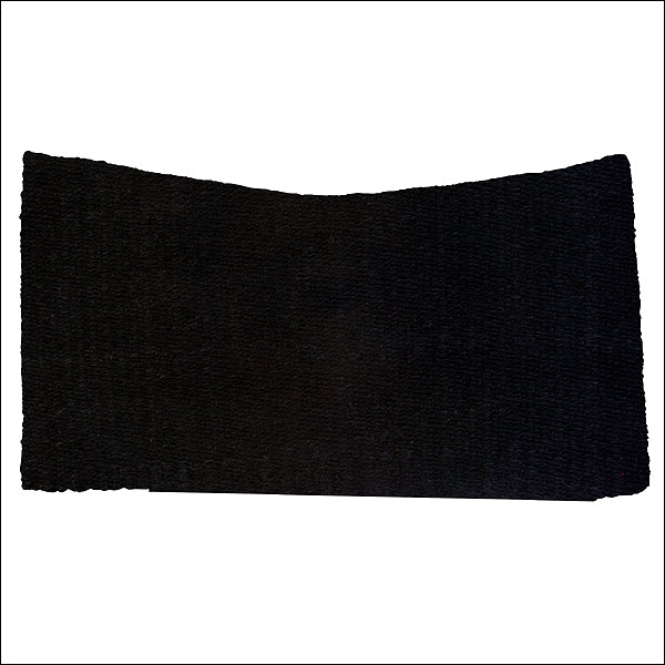 Contoured Under Black New Zealand Wool Horse Saddle Blanket - Uhorse