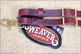 Weaver 5/8In X 7Ft Burgundy Latigo Leather 3 Plait Roper Rein Western Tack Horse