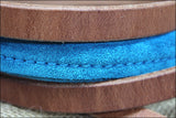 Turquoise 8Ft Weaver Leather Suede Covered Horse Tack Roping Barrel Reins