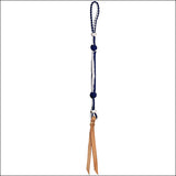 Blue White 29 In. Weaver Western Riding Quirt W/ Wrist Loop Leather Popper Horse