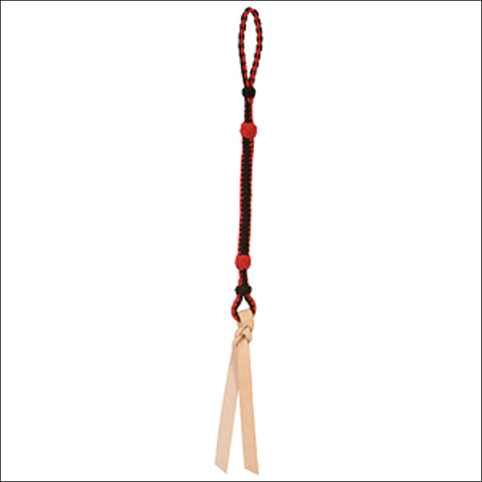 Red Black 29 Inch Western Riding Quirt with Wrist Loop Leather Popper Horse - Uhorse