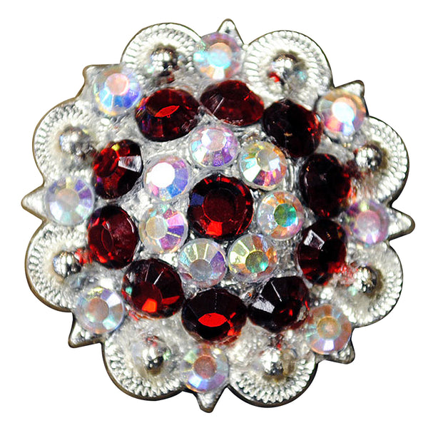 Red Ab Crystals Berry Headstall Saddle Tack Bling Hilason - Uhorse
