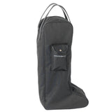 Gray canvas boot bag with front pocket - Uhorse