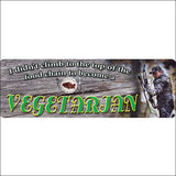 10.5 Inch X 3.5 Inch Rivers Edge Home Decor Large Tin Sign Food Chain Vegetarian