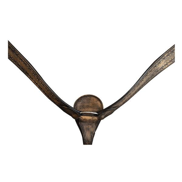 Hilason Western Horse Headstall and Breast Collar Tack American Leather Rough Out - Uhorse