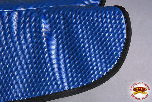 HILASON 28" X 26" Anti Slip Round Contoured Horse Saddle Pad Zebra