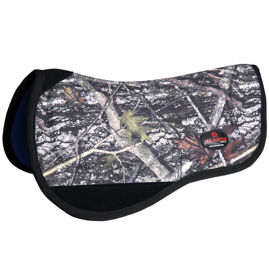 30" X 34" Hilason Shock Absorbing Anti Slip Western Round Saddle Pad Camo - Uhorse