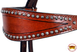 Western Horse Headstall Tack Bridle American Leather Dark Brown Hilason