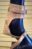 U-Hilason Western Horse Tack Leg Protection Leather Skid Boots