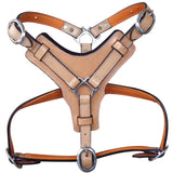 HILASON Genuine Leather Dog Harness Padded Heavy Duty & Comfortable Fit