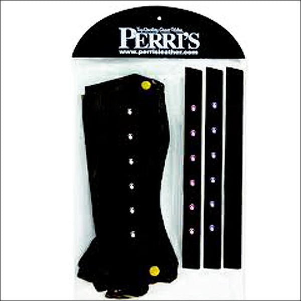 Perris Medium Black Pony Palooza Bling Zipper Child Half Chaps Combo - Uhorse