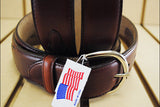 26 In Hilason Silver Creek Western Leather Mens Womens Belt Brown