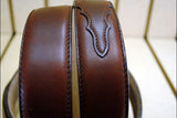 26 In Hilason Silver Creek Western Leather Mens Womens Belt Brown