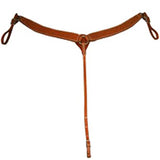 Hilason Western Horse Tack Straight 1.25 Inch Bridle Leather Breast Collar Brown