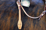 Hilason Western Leather Horse Browband Headstall Russet