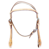 Hilason Western Leather Horse Browband Headstall Russet