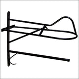 Hilason Western English Tubular Metal Horse Saddle Rack And Blanket Bar Black