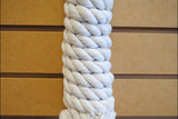 White Hilason Western Horse Tack Cotton Lead Ropes With Lead Chain 5/8 X 10