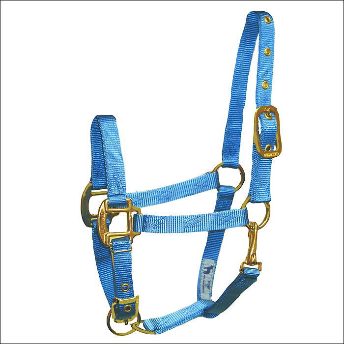 S73 3/4 Inch Weanling H. Adjustable Chin Halter Snap By Hamilton by Hilason – Cowboy and equestrian accessories