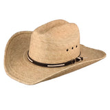 7 In Lone Star W. Hat Rustler Cattleman Verde Soft Palm Leaf by Hilason – Cowboy and equestrian accessories