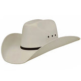 7 1/4 in Lone Star Cowboy Hat Western Style Pearce Canvas Truman White - Uhorse