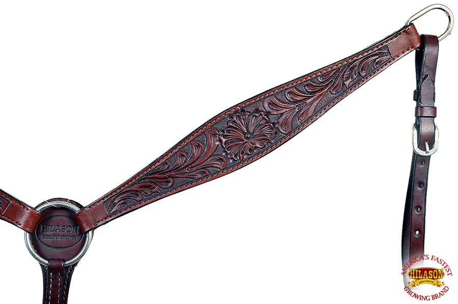 HILASON Western Horse Headstall Tack Bridle American Leather Hand Carved
